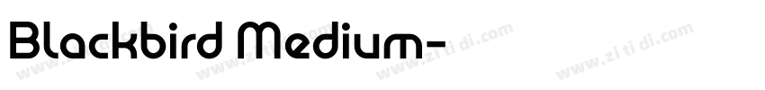 Blackbird Medium字体转换